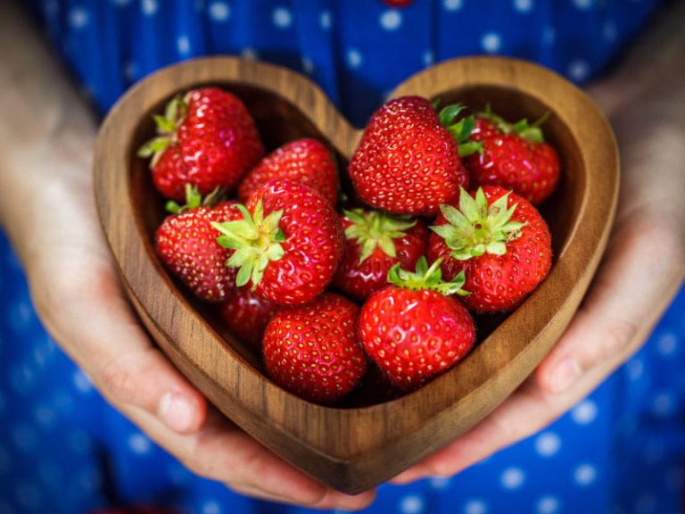 Why are strawberries used for Valentine’s Day?